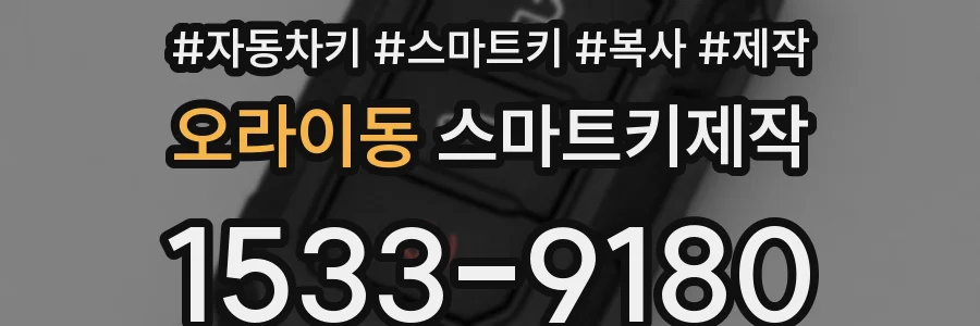 오라이동 스마트키제작