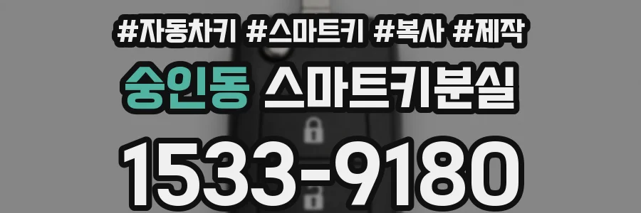 숭인동 스마트키분실