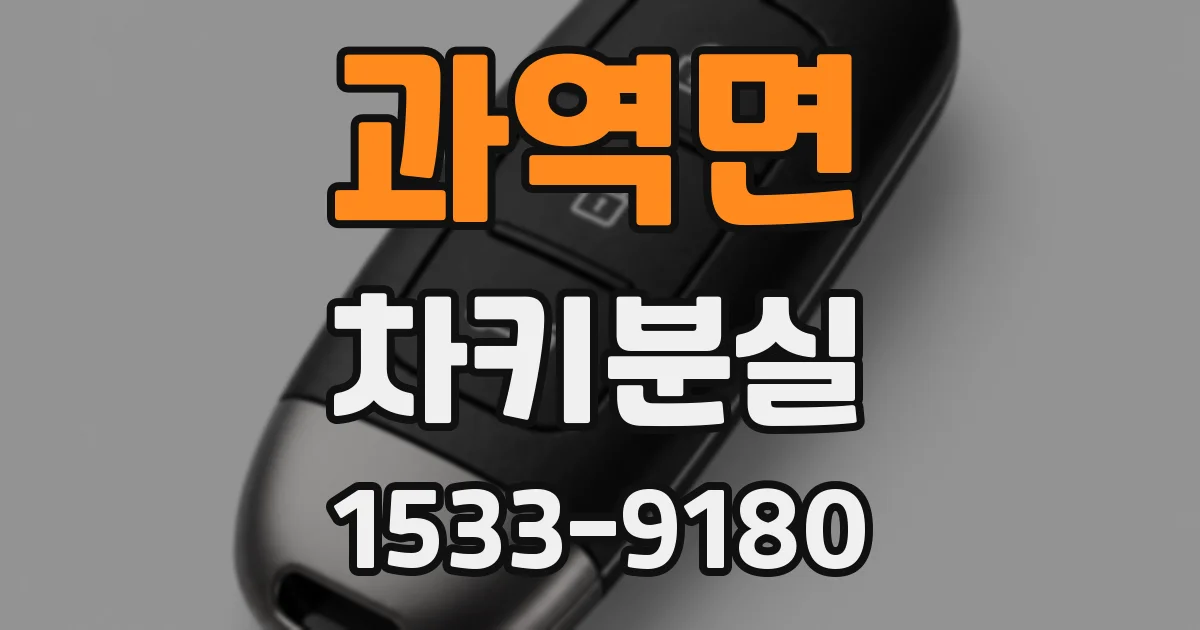 과역면 차키분실