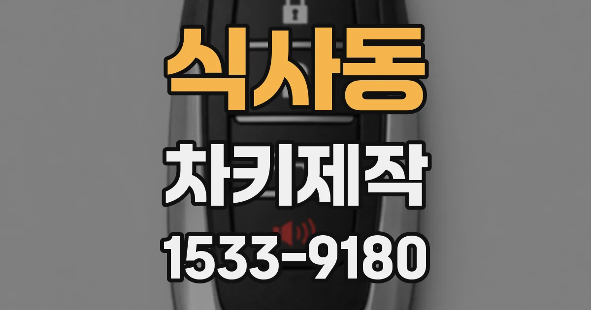 식사동 차키제작