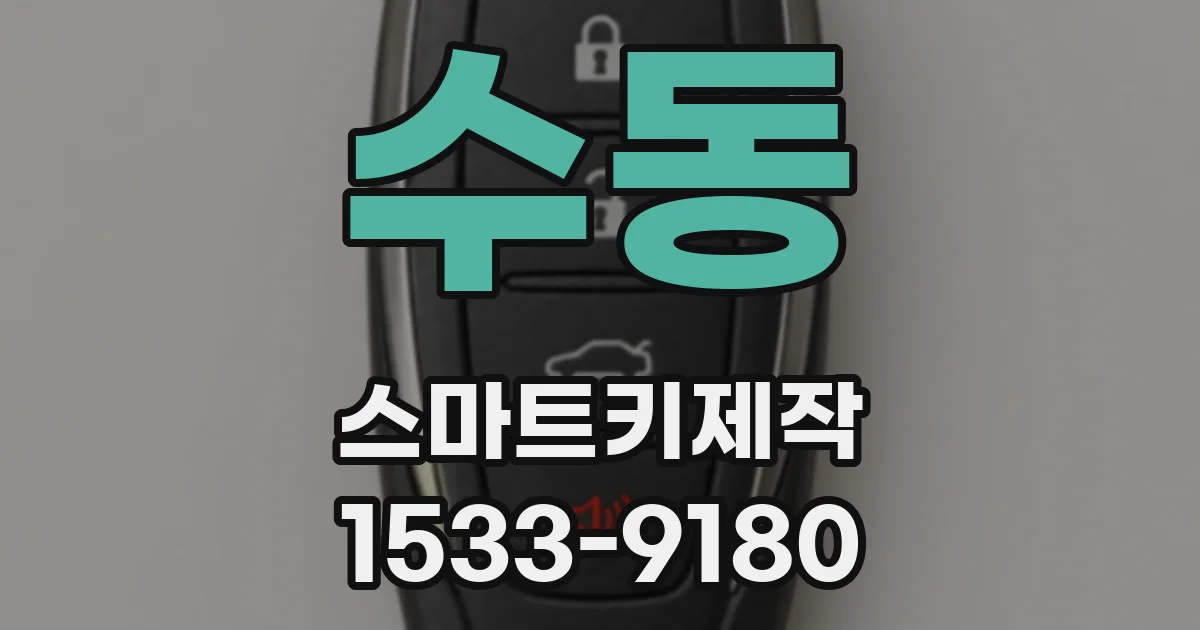 수동 스마트키제작