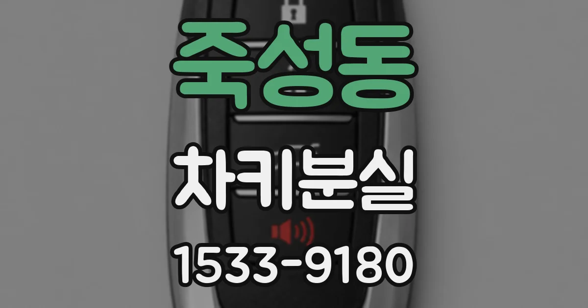 죽성동 차키분실