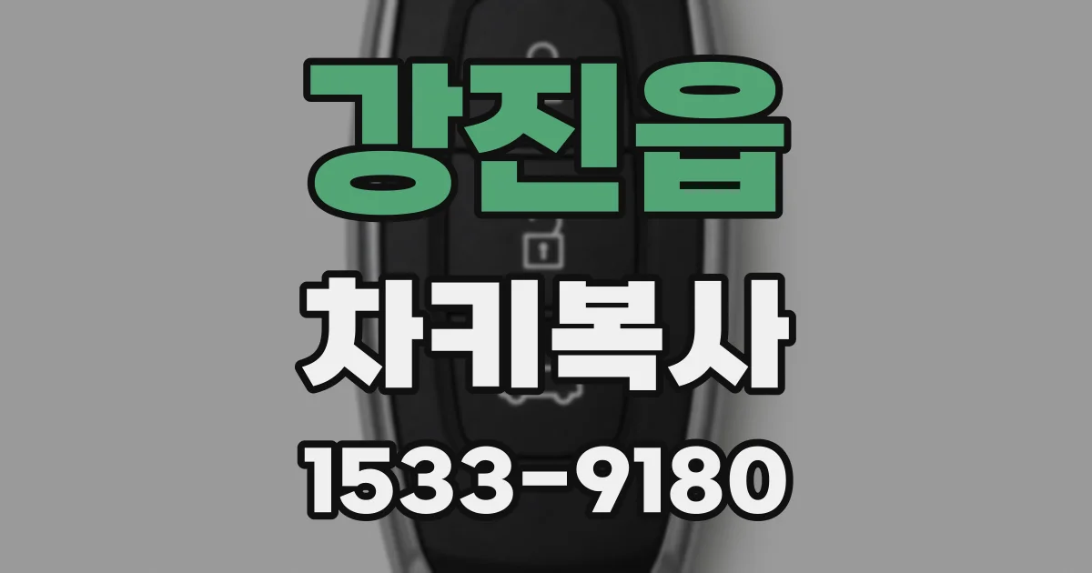강진읍 차키복사