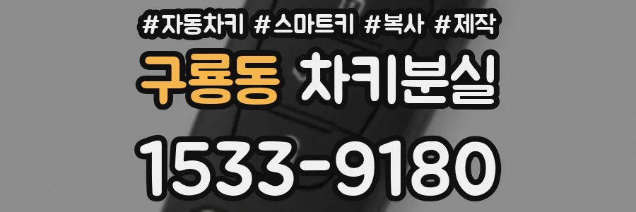 구룡동 차키분실