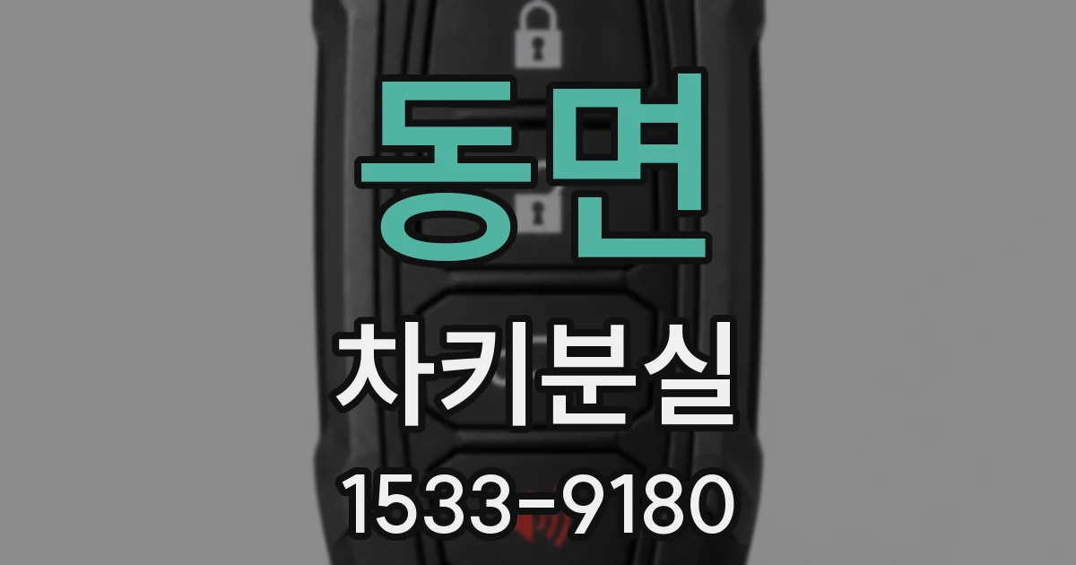 동면 차키분실