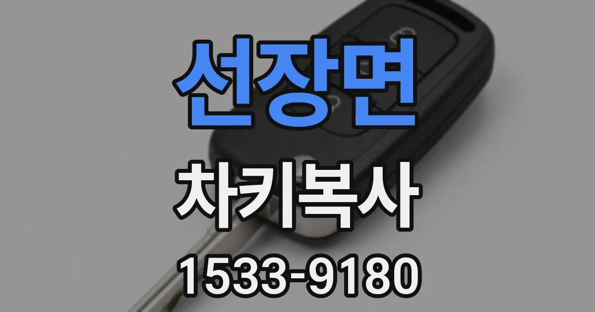 선장면 차키복사