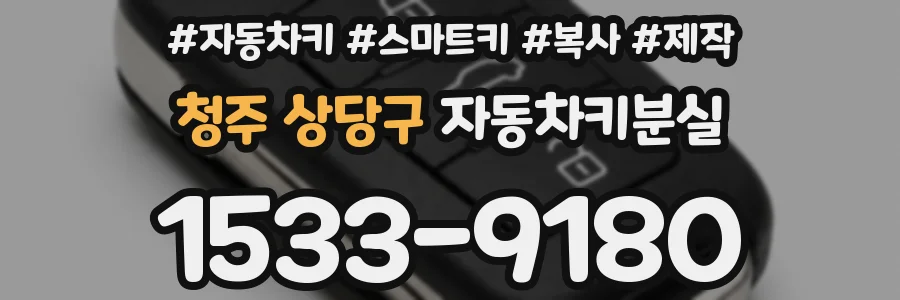 청주 상당구 자동차키분실