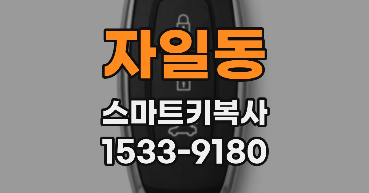 자일동 스마트키복사