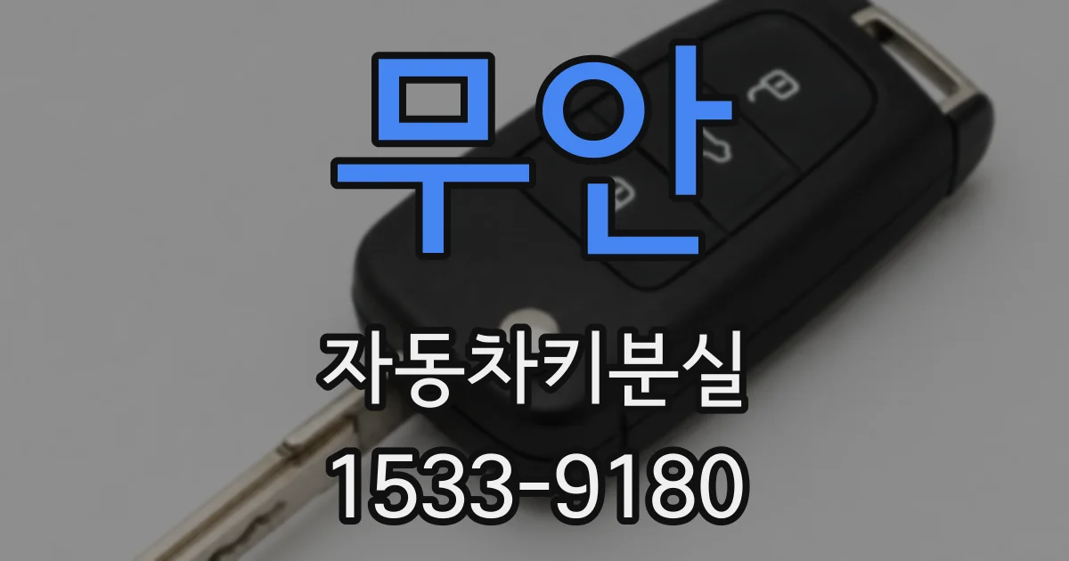 무안 자동차키분실