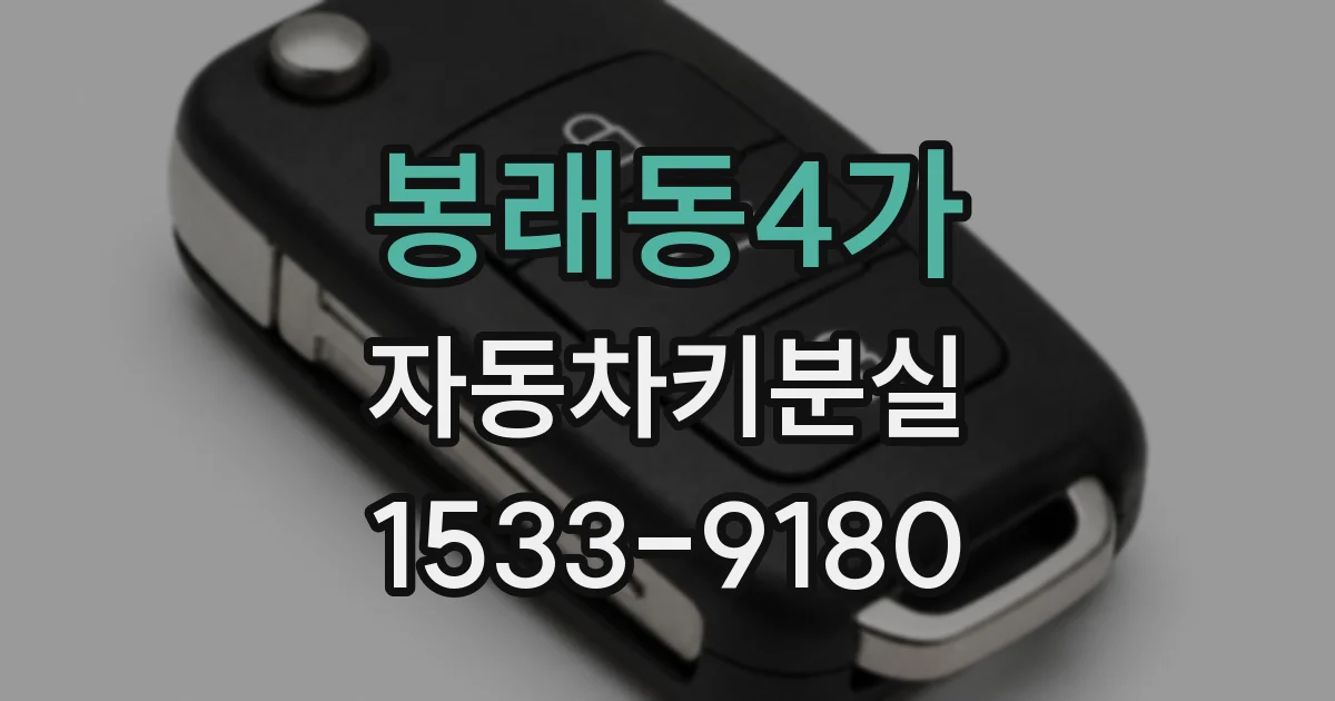봉래동4가 자동차키분실
