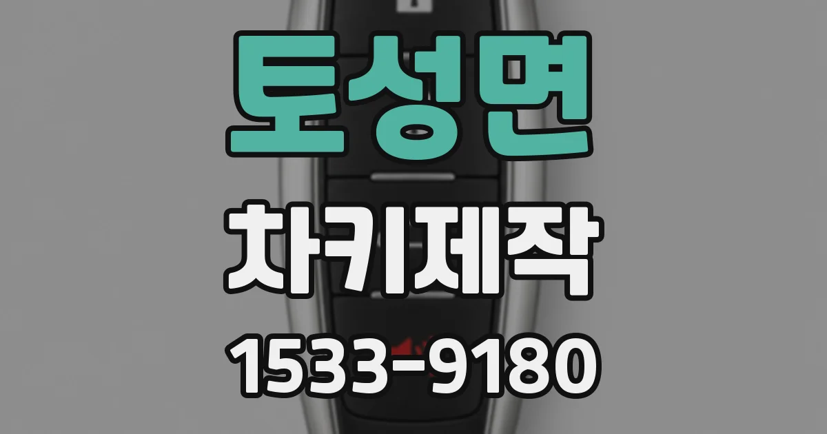 토성면 차키제작