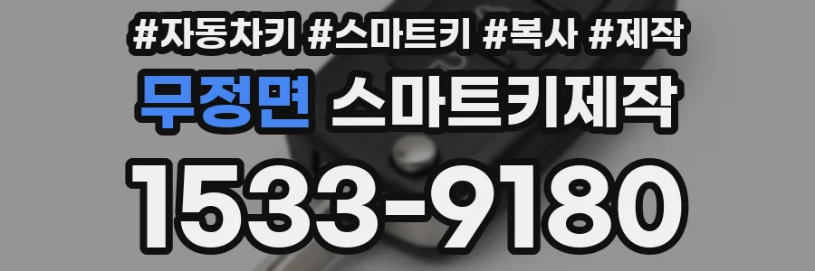 무정면 스마트키제작
