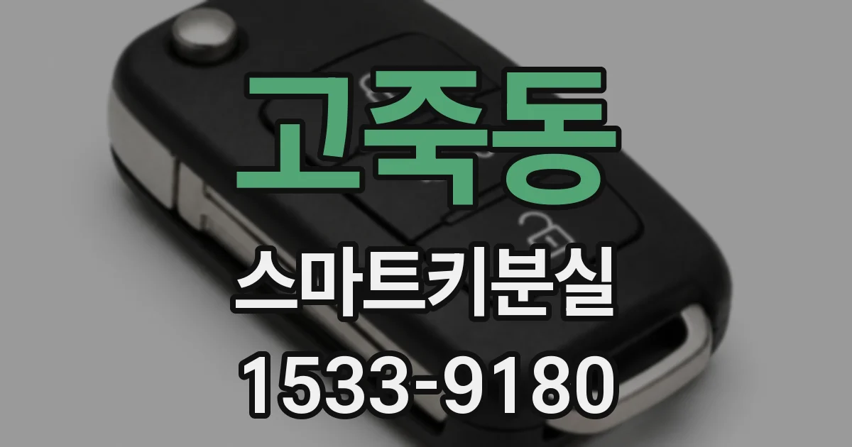 고죽동 스마트키분실