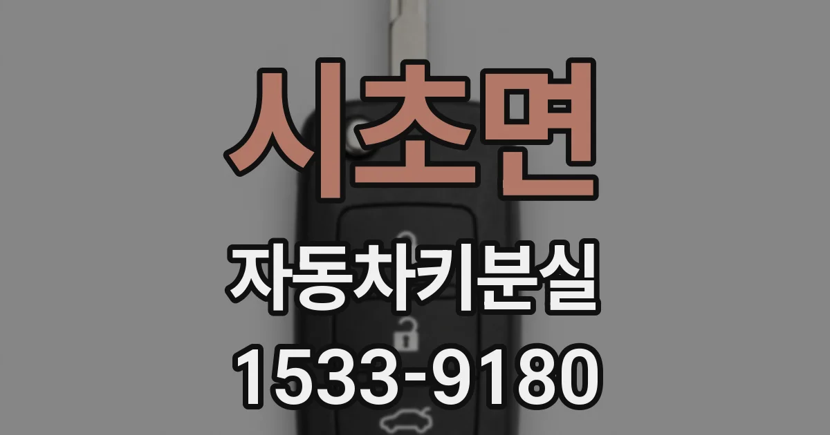 시초면 자동차키분실