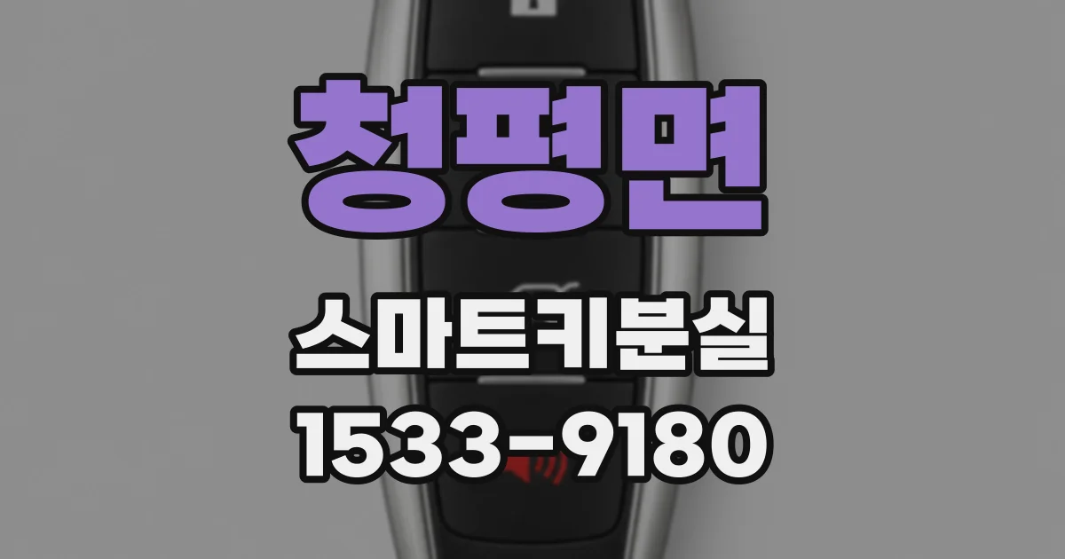 청평면 스마트키분실