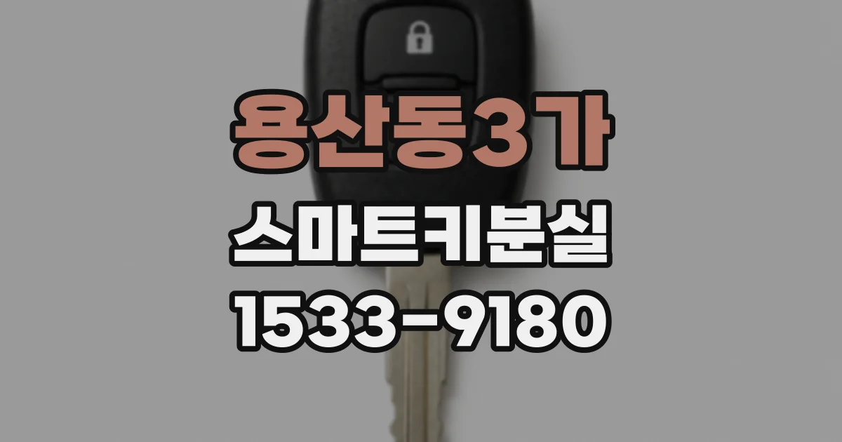 용산동3가 스마트키분실