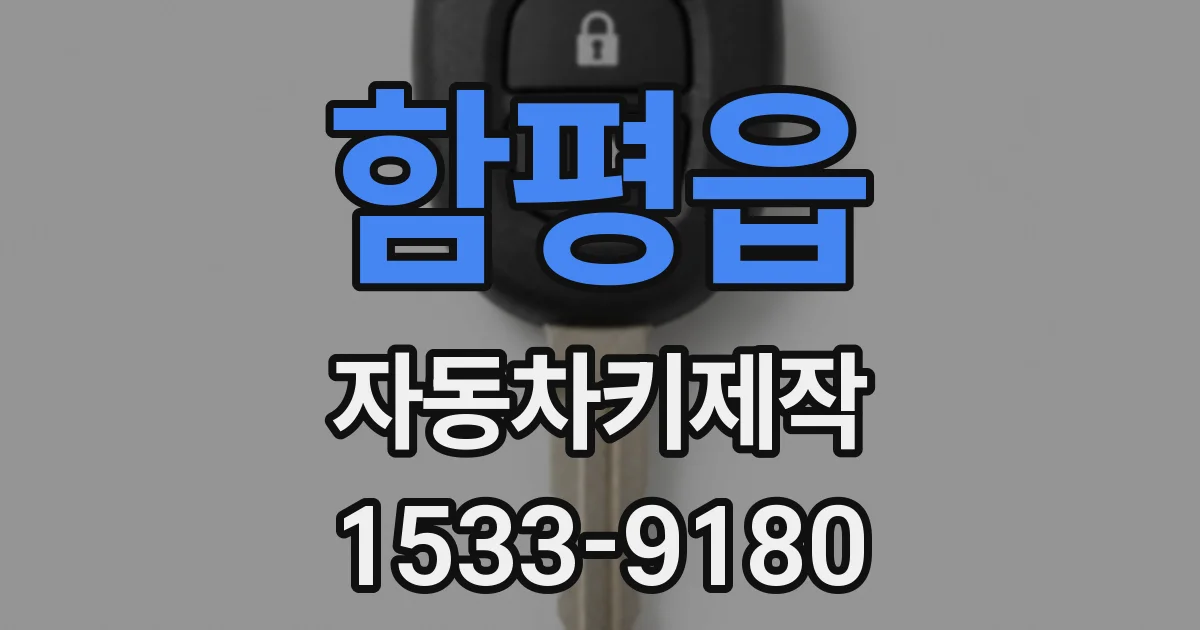 함평읍 자동차키제작