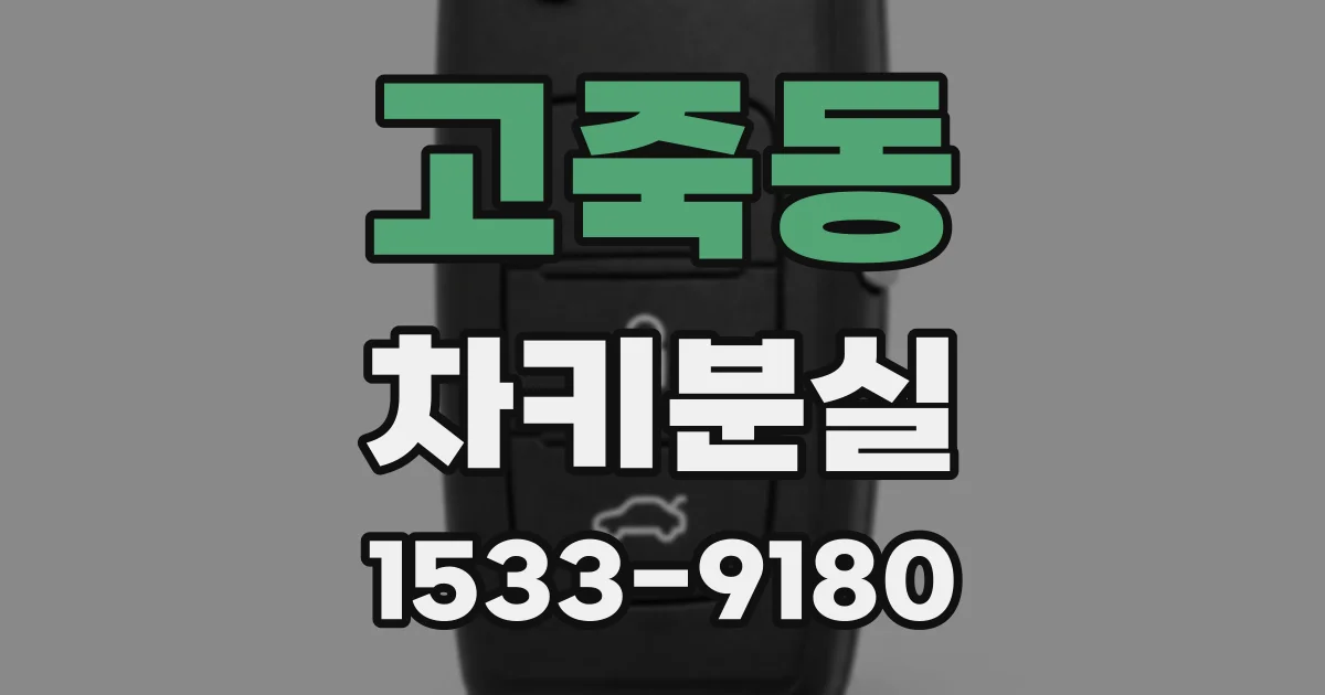 고죽동 차키분실