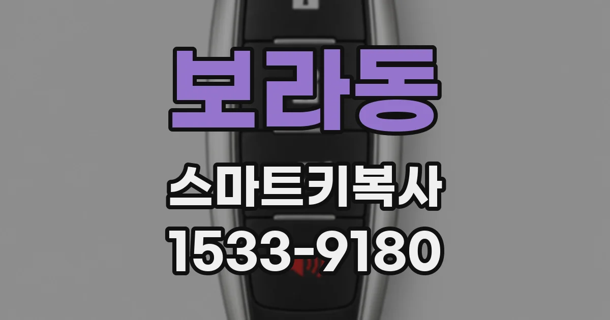 보라동 스마트키복사