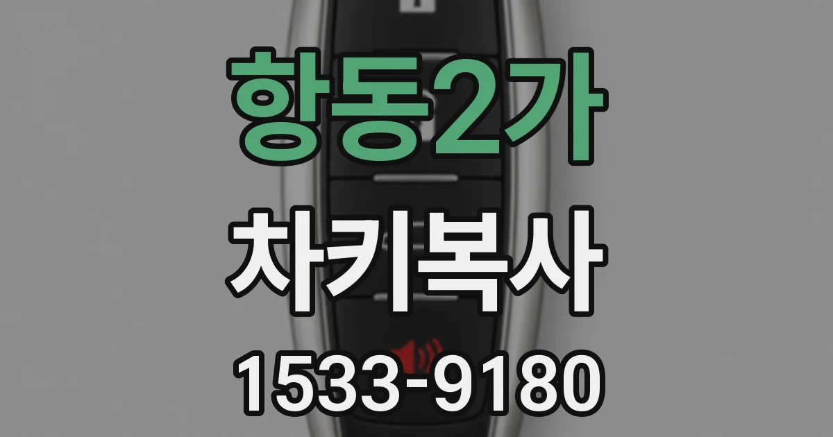 항동2가 차키복사