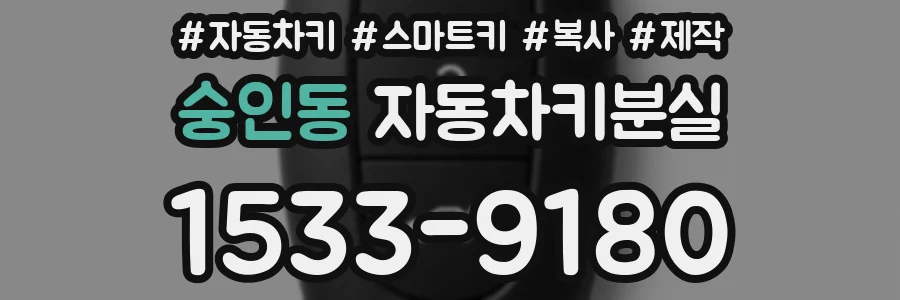 숭인동 자동차키분실