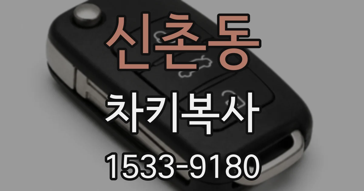 신촌동 차키복사