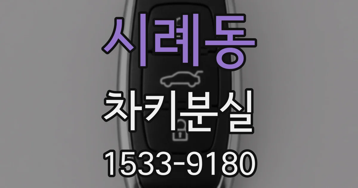 시례동 차키분실