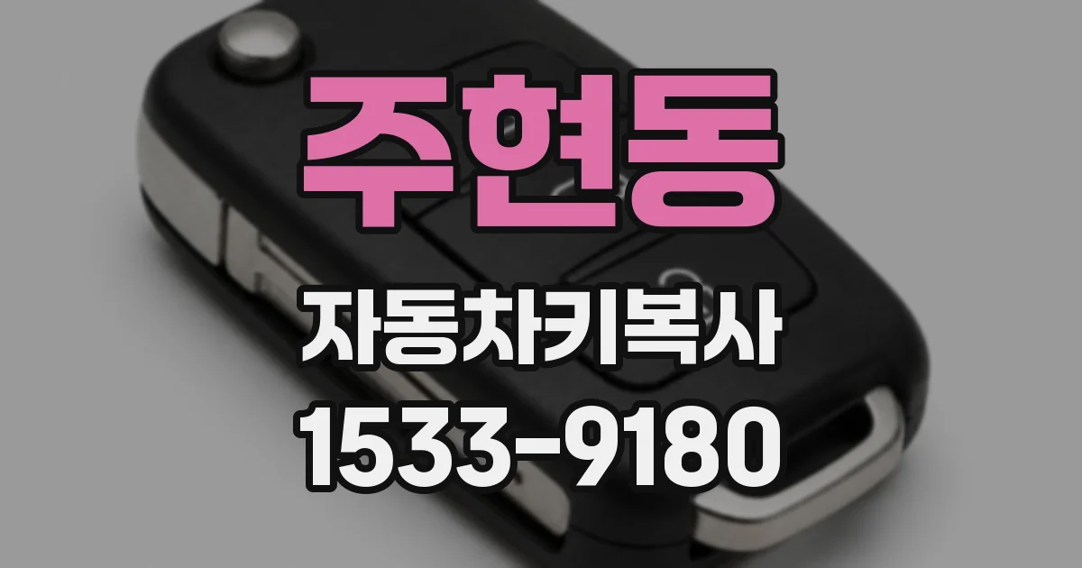 주현동 자동차키복사