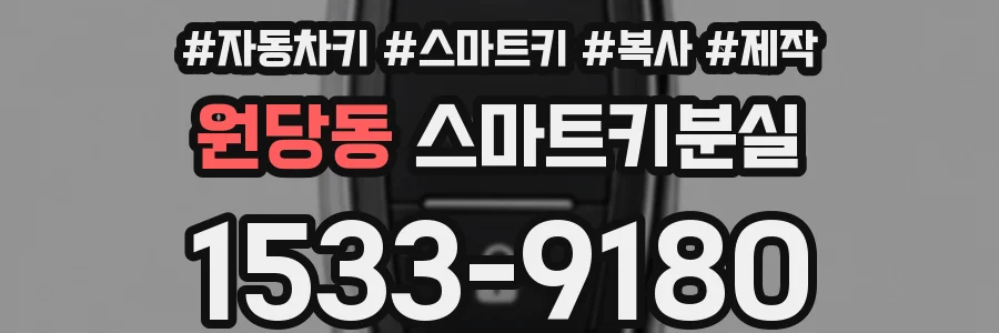 원당동 스마트키분실
