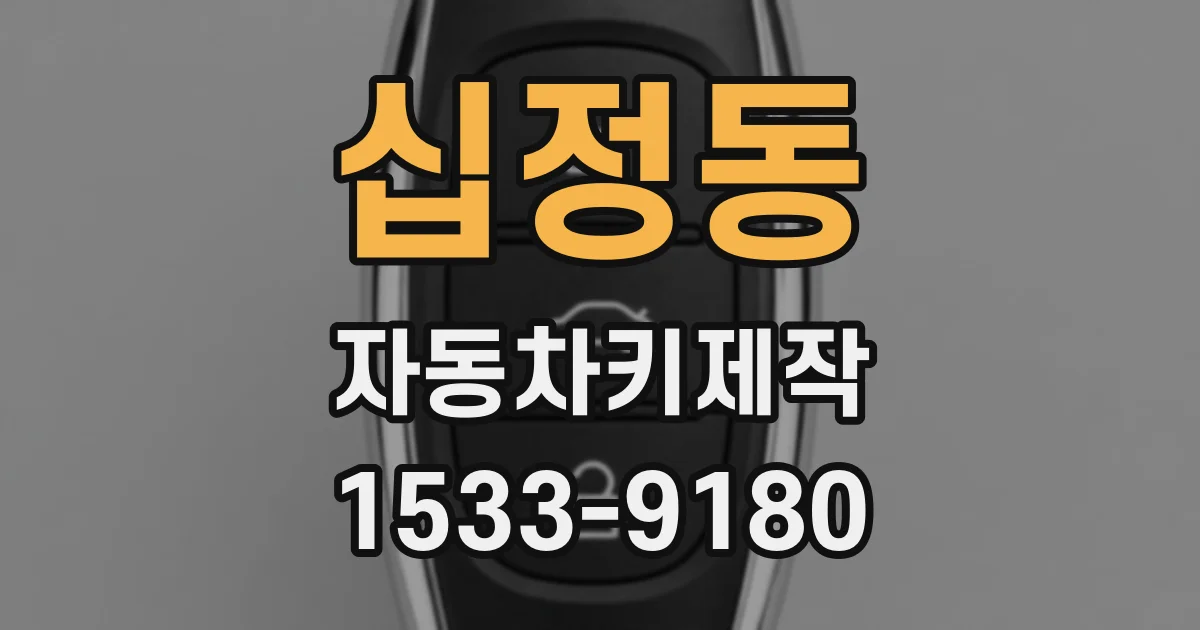 십정동 자동차키제작