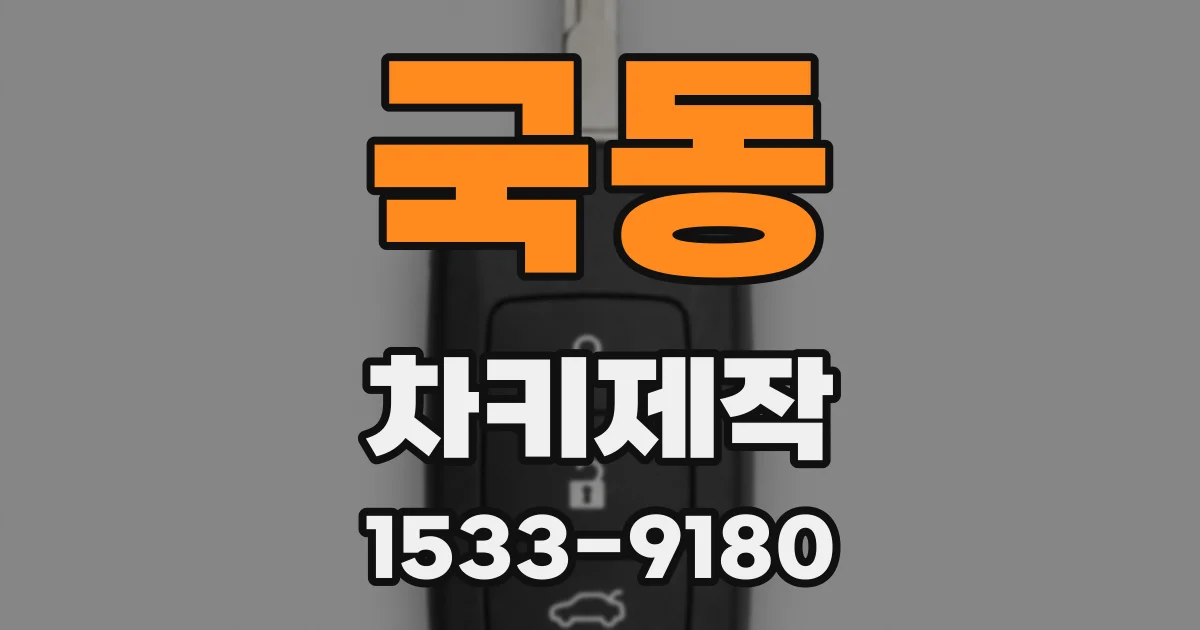 국동 차키제작