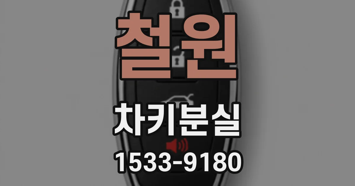 철원 차키분실