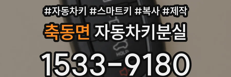 축동면 자동차키분실