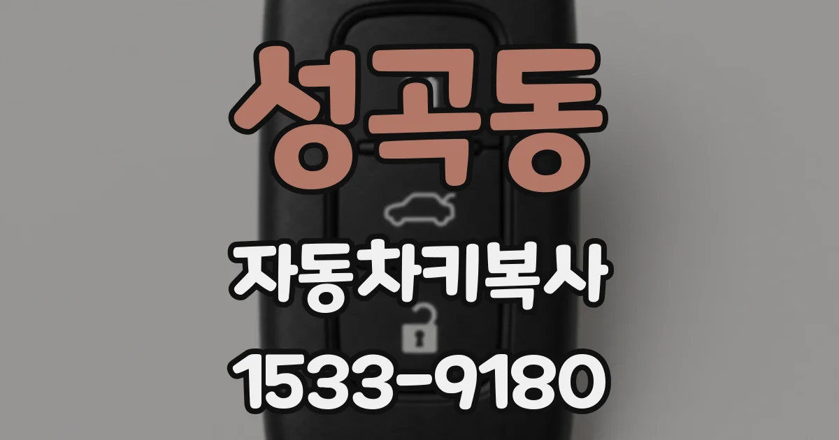 성곡동 자동차키복사