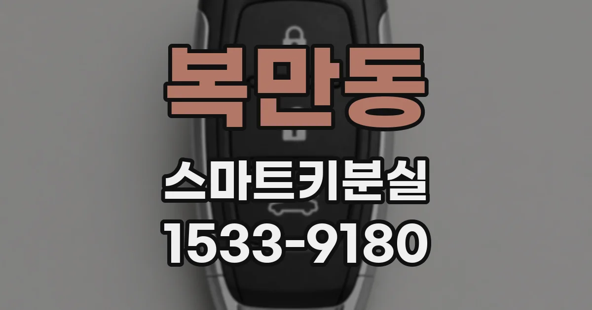 복만동 스마트키분실