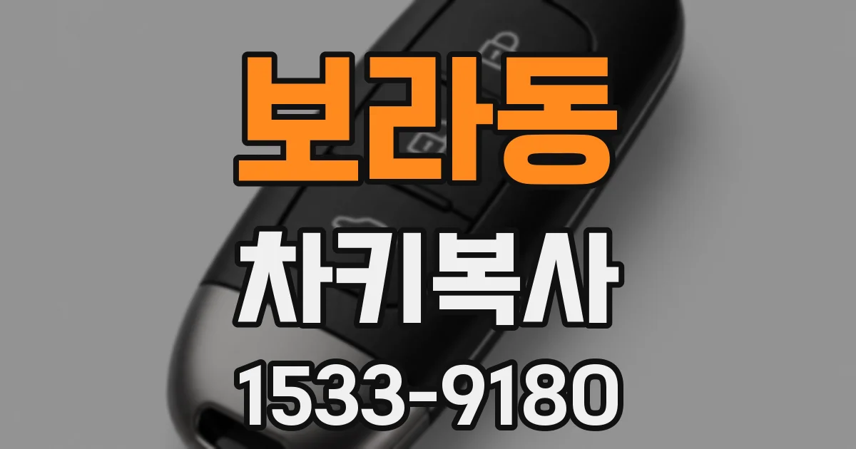 보라동 차키복사