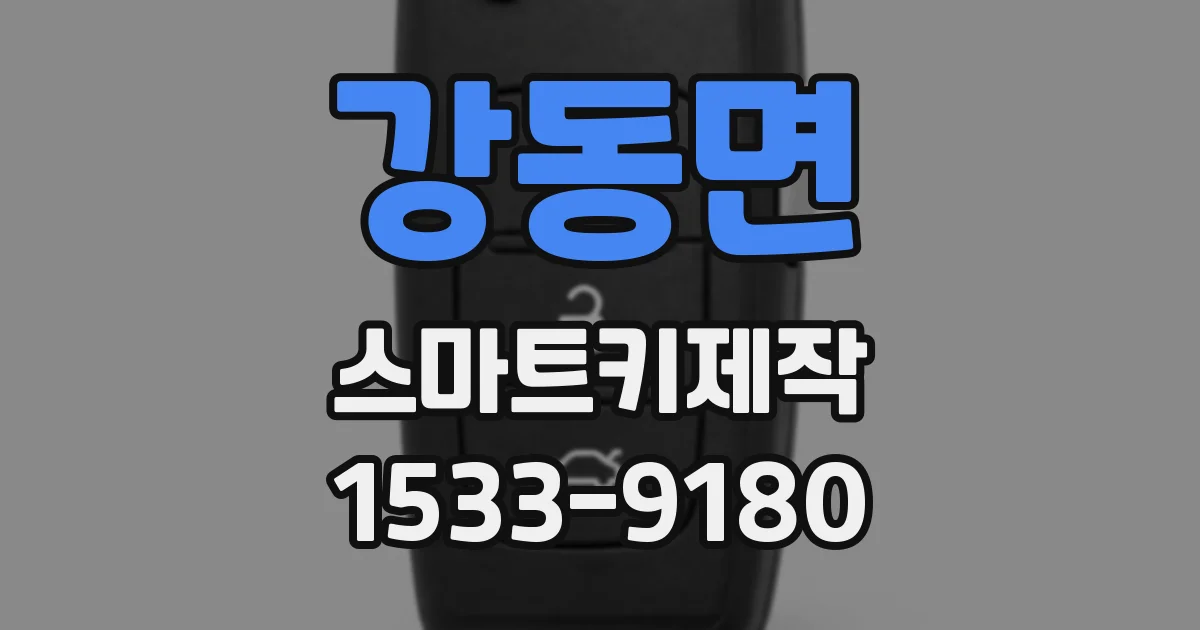 강동면 스마트키제작