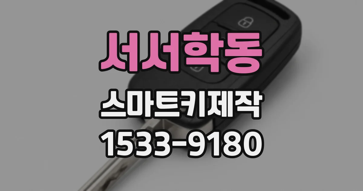 서서학동 스마트키제작