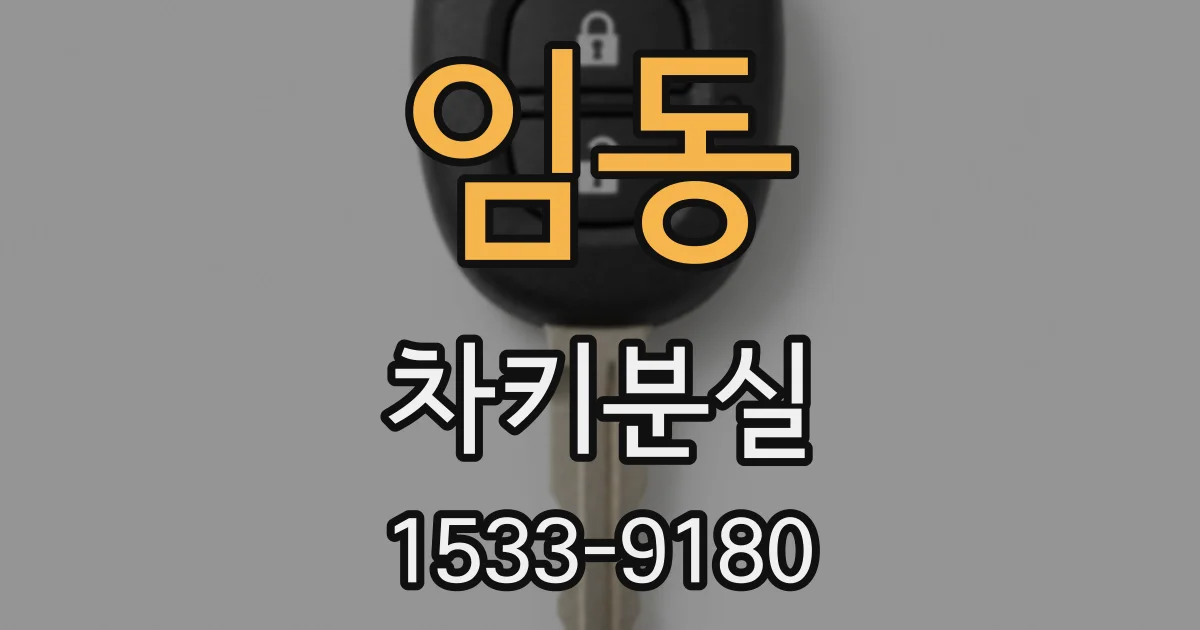 임동 차키분실
