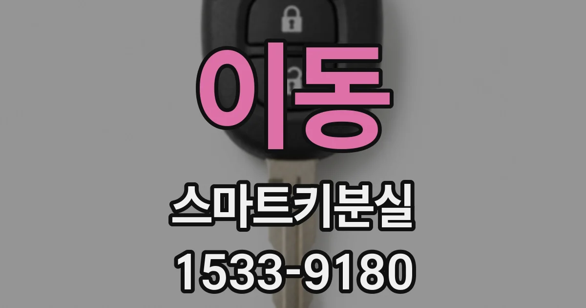 이동 스마트키분실