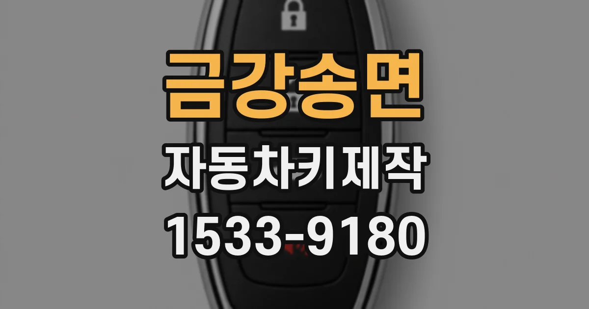 금강송면 자동차키제작