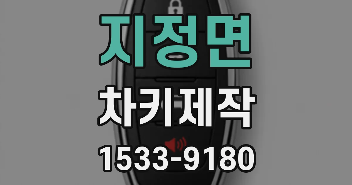 지정면 차키제작