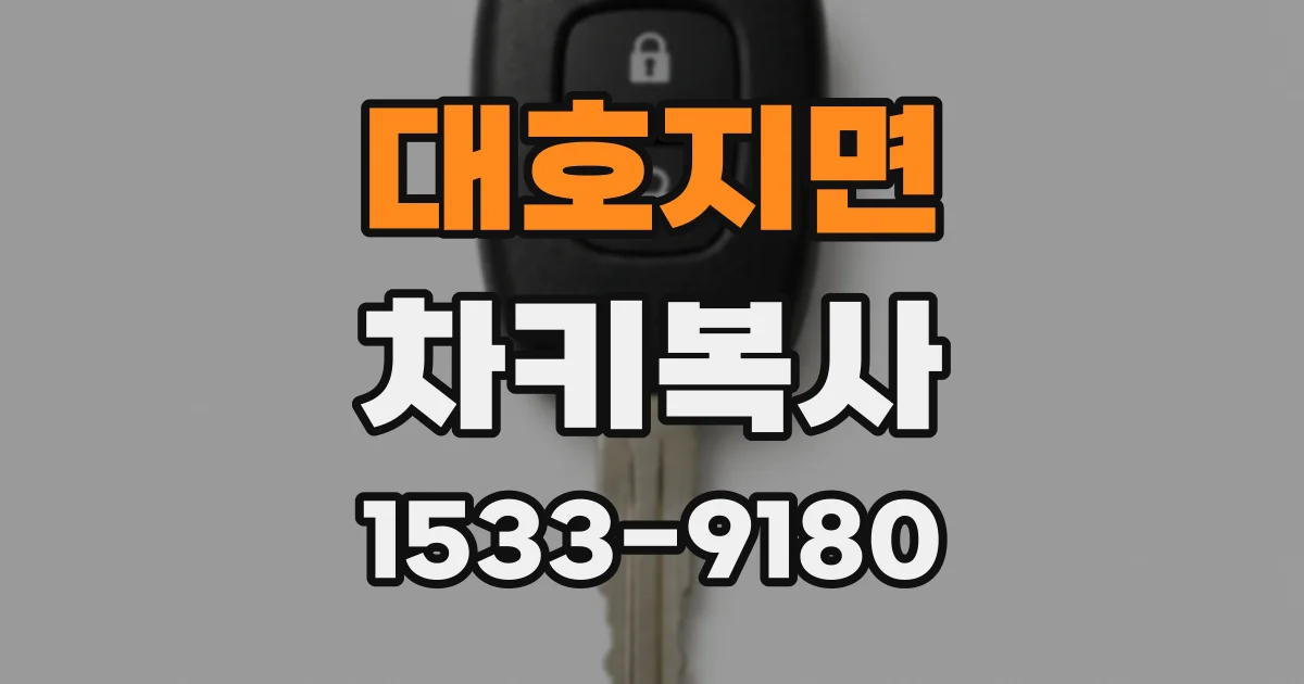 대호지면 차키복사