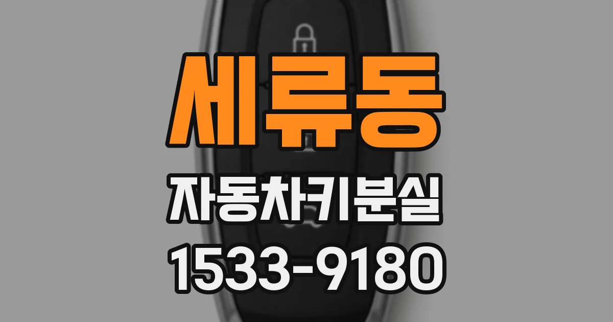 세류동 자동차키분실