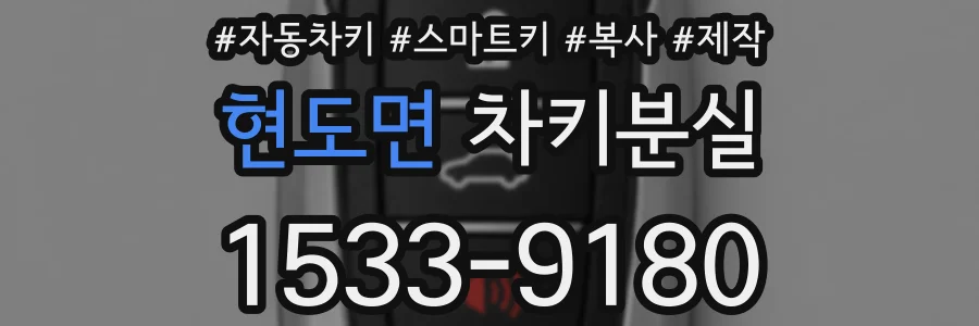 현도면 차키분실