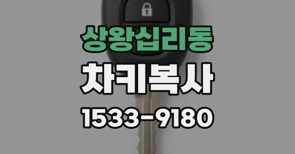 상왕십리동 차키복사