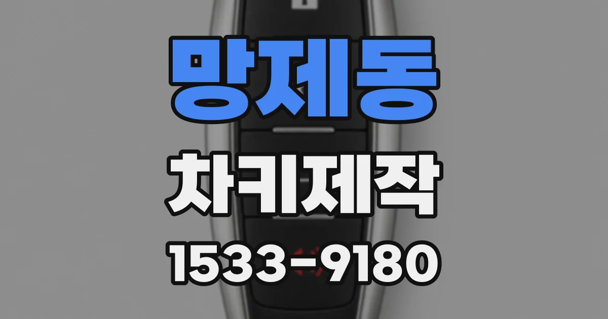 망제동 차키제작
