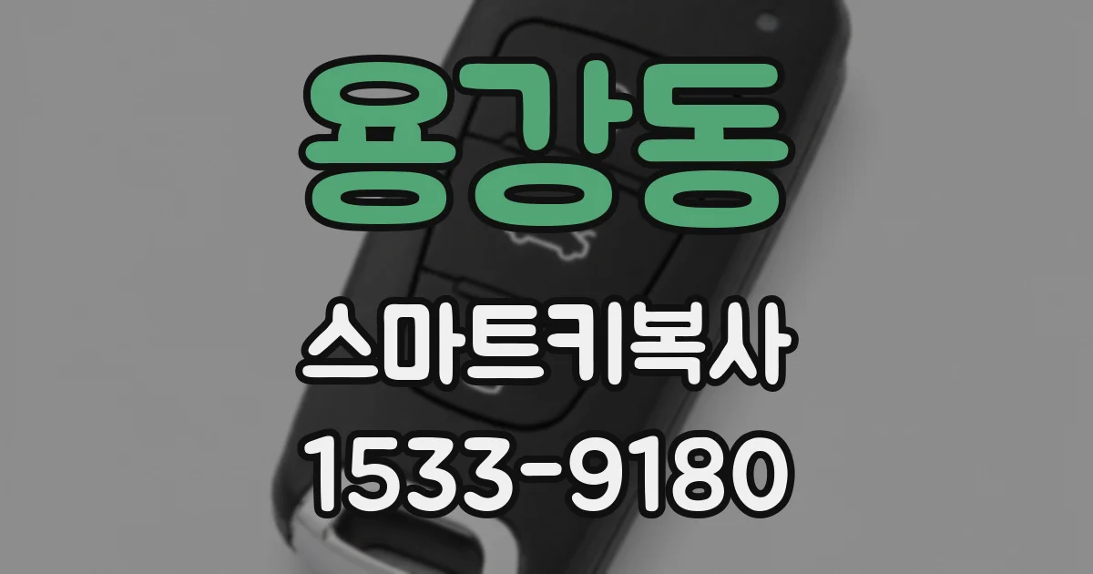 용강동 스마트키복사