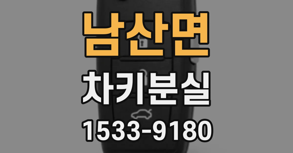 남산면 차키분실