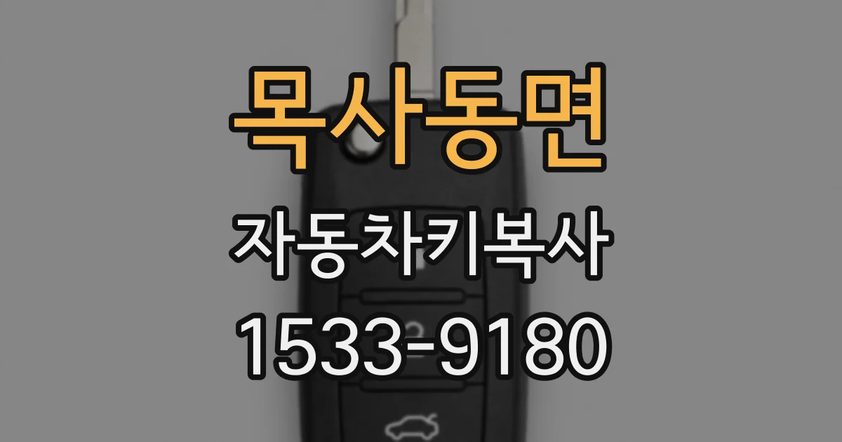 목사동면 자동차키복사
